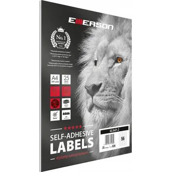 Speciální papír Samolepicí etikety A4 bílé 52,5x21,2mm EMERSON