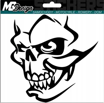 Samolepicí dekorace na vozidlo SAMOLEPKA na auto DÉMON STRAŠIDELNÝ 15x15 cm