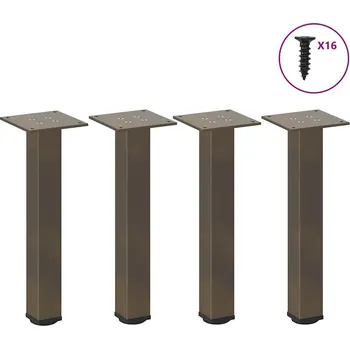 Stolová podnož OMAXI Nohy konferenčního stolku 4 ks přírodní ocel 42-44 cm ocel 956201