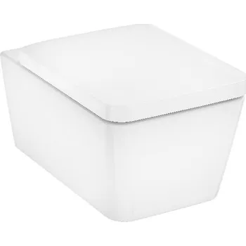 Klozet Hansgrohe EluPura Q - Závěsné WC se sedátkem SoftClose, Rimless, AquaChannel Flush, bílá 60293450