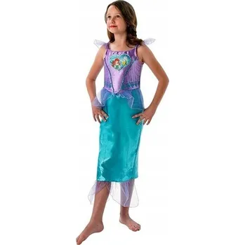 Karnevalový kostým KOSTÝM ARIEL MALÁ MOŘSKÁ VÍLA Srdíčkový LICENCOVANÝ RUBIE'S 140