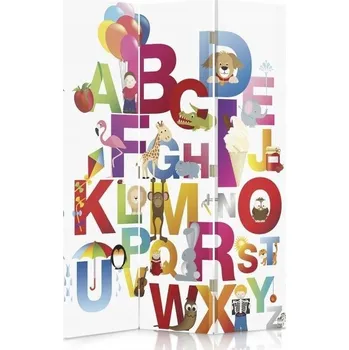 Paraván Paraván Feeby abeceda 2 110 x 180 cm