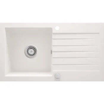 DEANTE - Zorba alabaster - Granitový dřez s odkapávačem ZQZ_A113