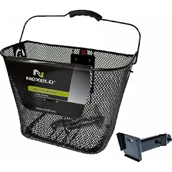 brašna na kolo NEXELO KOŠ NA PŘEDSTAVEC S KLIPEM ČERNÝ