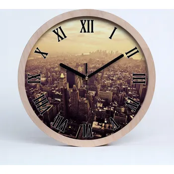 Hodiny Dřevěné nástěnné hodiny manhattan jork fi 25