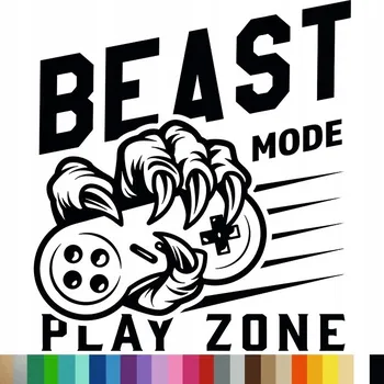 Obraz Samolepka na stěnu BEAST MODE PLAY ZONE 94x104 cm
