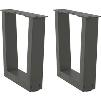 Stolová podnož OMAXI Nohy konferenčního stolku ve tvaru V 2 ks antracitové 30x(30-31,3) cm ocelové 957673