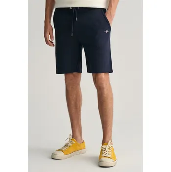 Pánské kraťasy TEPLÁKOVÉ ŠORTKY GANT REG SHIELD SWEAT SHORTS EVENING BLUE