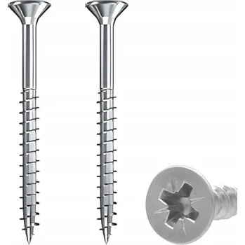 Vrut Nerezové vruty 5x50 do dřeva, částečný závit, ocel A4, zásuvka PZ 200 ks
