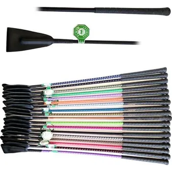 Jezdecký bičík Skokový bič FLECK ECONOMY nylonový, mix barev, 60 cm