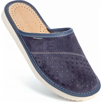 Pánské pantofle Pánské kožené Papuče 40-46 PanSzew