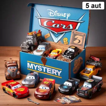 autíčko Disney Pixar Cars (Auta) - 5 aut - Mystery box (náhodný výběr)