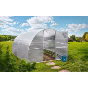 Skleník Polykarbonátový skleník Genio Délka skleníku: 10 m, Tloušťka polykarbonátu: 6 mm