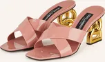 Dolce & Gabbana Dámské Mules Vernice, růžová/ zlatá, 41
