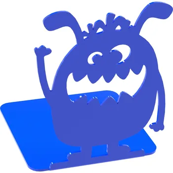 Obraz Kovová modrá podpěra na knihy MONSTER PAX