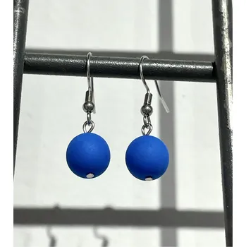 Náušnice KUBUdesign Náušnice základ neon modré