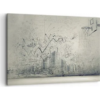 Obraz Foto obraz na plátně canvas 100x70 graffiti obývací pokoj ložnice na zeď velký