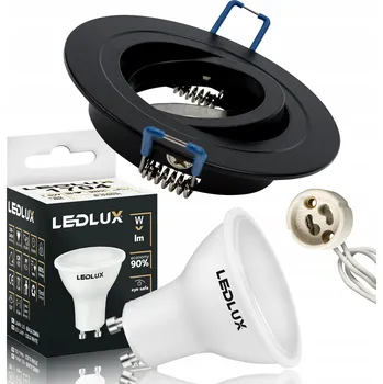 Žárovka Halogenové svítidlo otočné SPOT KULATÉ STROPNÍ SVÍTIDLO + GU10 LED 10W SADA