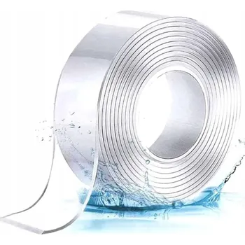 OBOUSTRANNÁ PRŮHLEDNÁ NANO LEPÍCÍ PÁSKA 3m SILNÁ PRO OPAKOVANÉ POUŽITÍ