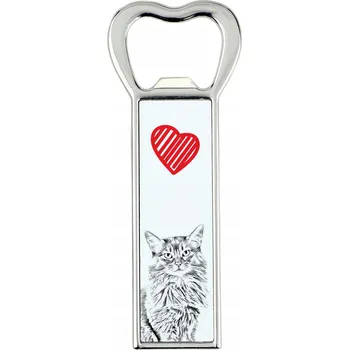 Otvírák Kočka Somálský otvírák na lahve s kočkou, s vaší fotografií