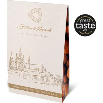 Čokoláda Mandle v mléčné čokoládě a skořici 90 g