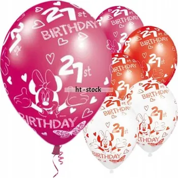 Balónek Disney mickey balónky balónky 21 LET 5 kusů