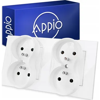 Elektrická zásuvka Elektrická Zásuvka nástěnná Appio bílá