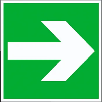 Everglow Směrová šipka - fotoluminiscenční, hliník Materiál: Hliník, Rozměry značení: 15 x 15 cm