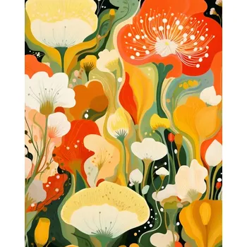 Plakát Plakát Květinový Ráj bez rámu 40 x 50 cm