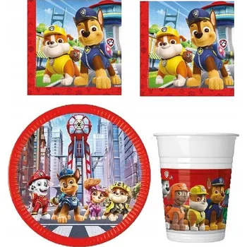 Talíř Sada talířků a hrníčků Paw Tlapková patrola (Tlapková patrola)