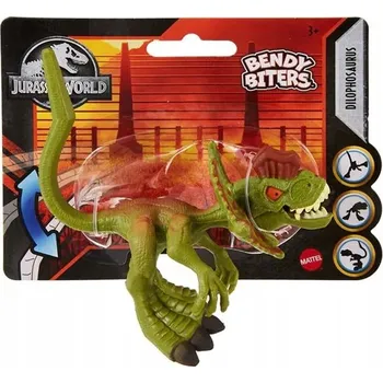 Figurka FIGURKA JURASSIC WORLD OHEBNÝ DILOPHOSAURUS KOUSAČKY