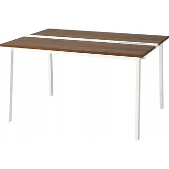 Konferenční stolek IKEA MITTZON Konferenční stůl 140x108x75 cm ořech/bílá