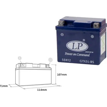 Elektroinstalace pro motocykl Baterie MR3 BETA 520 RR rok 10-12