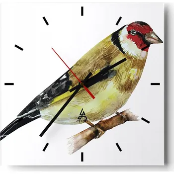 Hodiny Velké nástěnné hodiny na zeď 40x40 Kleště Skleněné hodiny Tiché