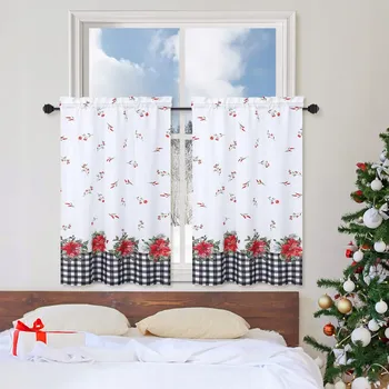 Vánoční dekorace Ošetření oken Záclony Vánoční dekorace 3