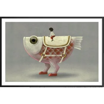 Obraz Obraz plakát v černém rámu do obýváku 91x61 abstrakce foto na zeď