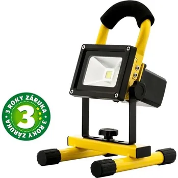 Prémiový přenosný nabíjecí LED reflektor 20W 1000lm, denní, stmívatelný vypínačem, 3 roky