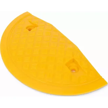 Dopravní zařízení Žlutý plastový koncový zpomalovací práh SB80 - délka 36 cm, šířka 20 cm, výška 4 cm