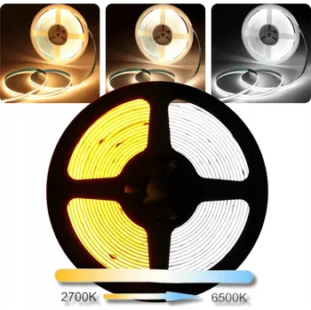 LED osvětlení LED pásek COB CCT 3v1 MULTIWHITE studená teplá neutrální 24V 14W PREMIUM 1M