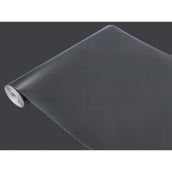 Tapeta Samolepicí dýhovaná šedočerná matná PVC Fólie na nábytek, stůl, dveře