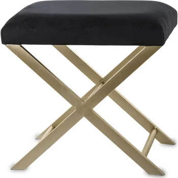 Taburet Taburet čalouněný Z pracowni černý