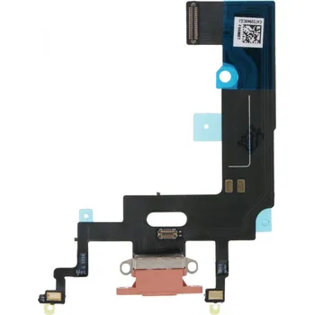 Nabíjecí port a flex kabel pro iPhone XR OEM - Coral (Oranžový)
