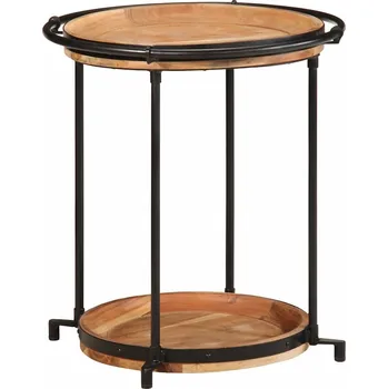 Obývací pokoj vidaXL Odkládací stolek Ø55x60 cm masivní akáciové dřevo [4013512]