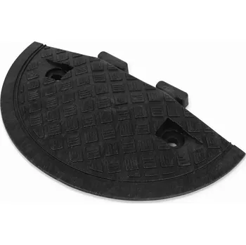 Dopravní zařízení Černý plastový koncový zpomalovací práh SB80 - délka 36 cm, šířka 20 cm, výška 4 cm