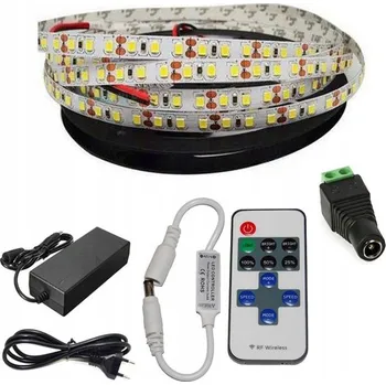 LED osvětlení LED SET 600 BÍLÁ 5M 2835 + STMÍVAČ + NAPÁJECÍ ZDROJ