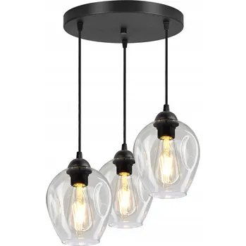 Závěsné svítidlo Lustr Stropní Svítidlo 3 Stínidla Transparentní