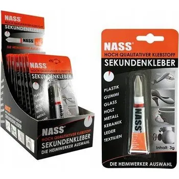 Průmyslové lepidlo Vteřinové lepidlo Nass Sekundenkleber 3 g