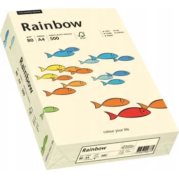 Kancelářský papír Barevný papír Rainbow A4 160 g/m² 250 listů č. 03 - krémový