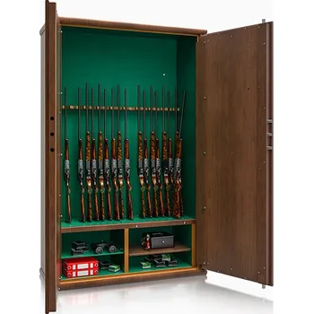 Trezor Metalk Luxusní skříň na dvacet zbraní Araldo, wood line