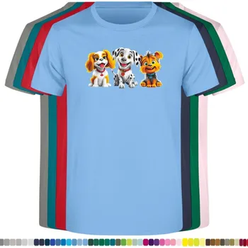 Chlapecké tričko detske-levne-bavlnene-tricko-potisk-roztomila-stenatka Barva: Sky blue - nebesky modrá, velikost: 92